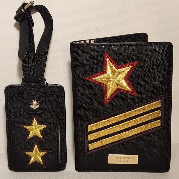 henri bendel Handbags - Henri bendel military passport cover and matching hb luggage tag